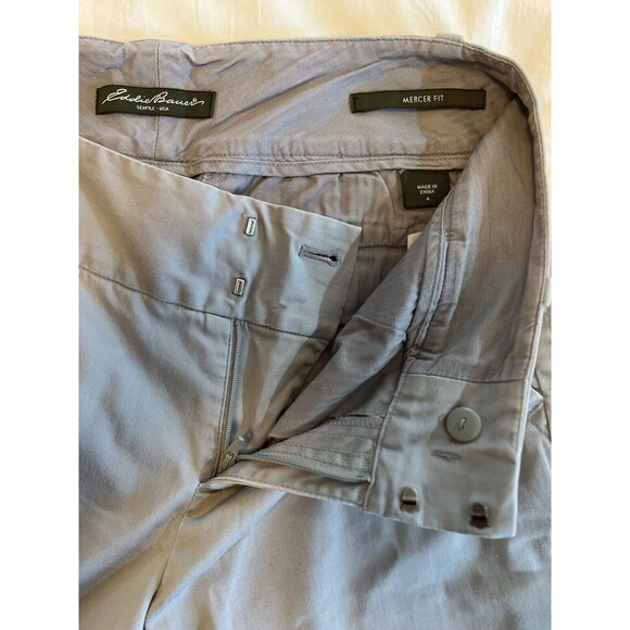 Eddie Bauer Mercer Fit Gray Khaki Dress Pants Women Size 4 Wrinkle Resistant - Picture 6 of 10